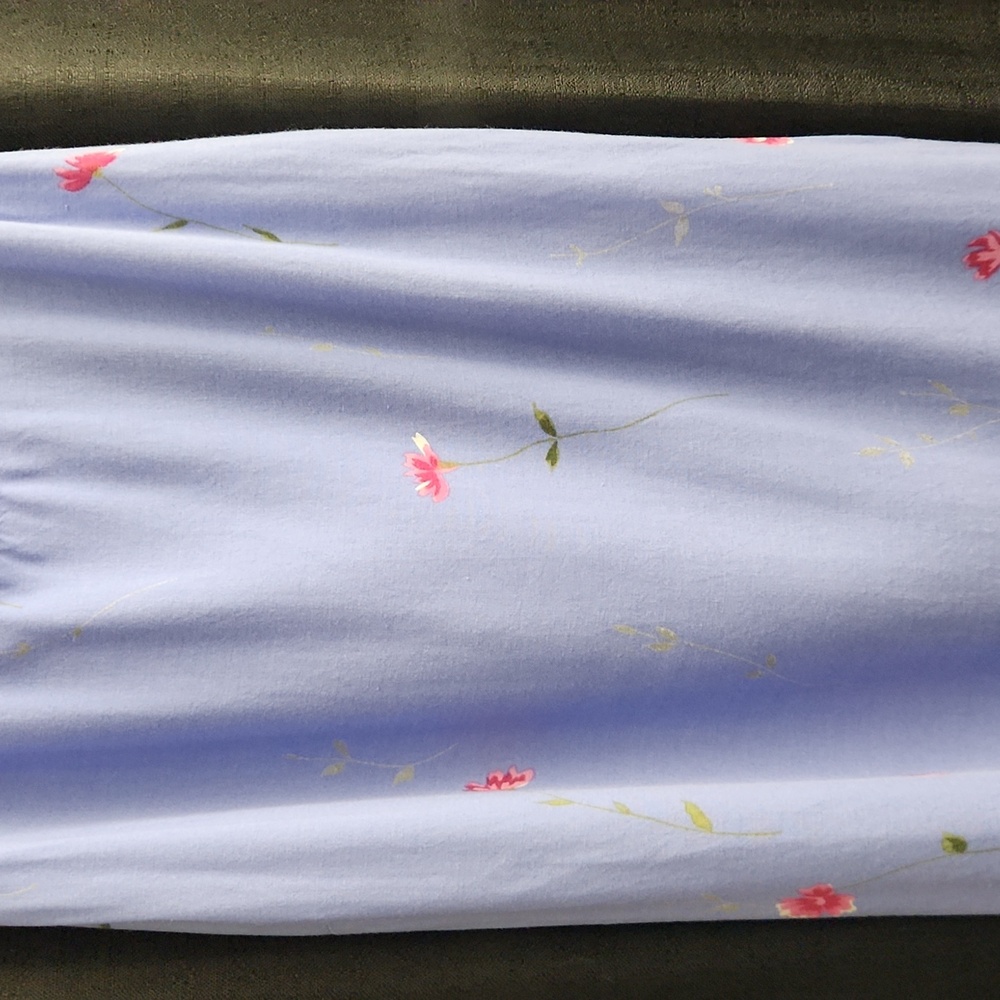 Floral Blue Mini Dress (Periwinkle) - Picture 3 of 5